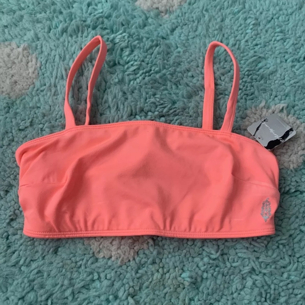Free People Movement Power Up Sports Bra Papaya Punch XS NEW - Picture 5 of 5